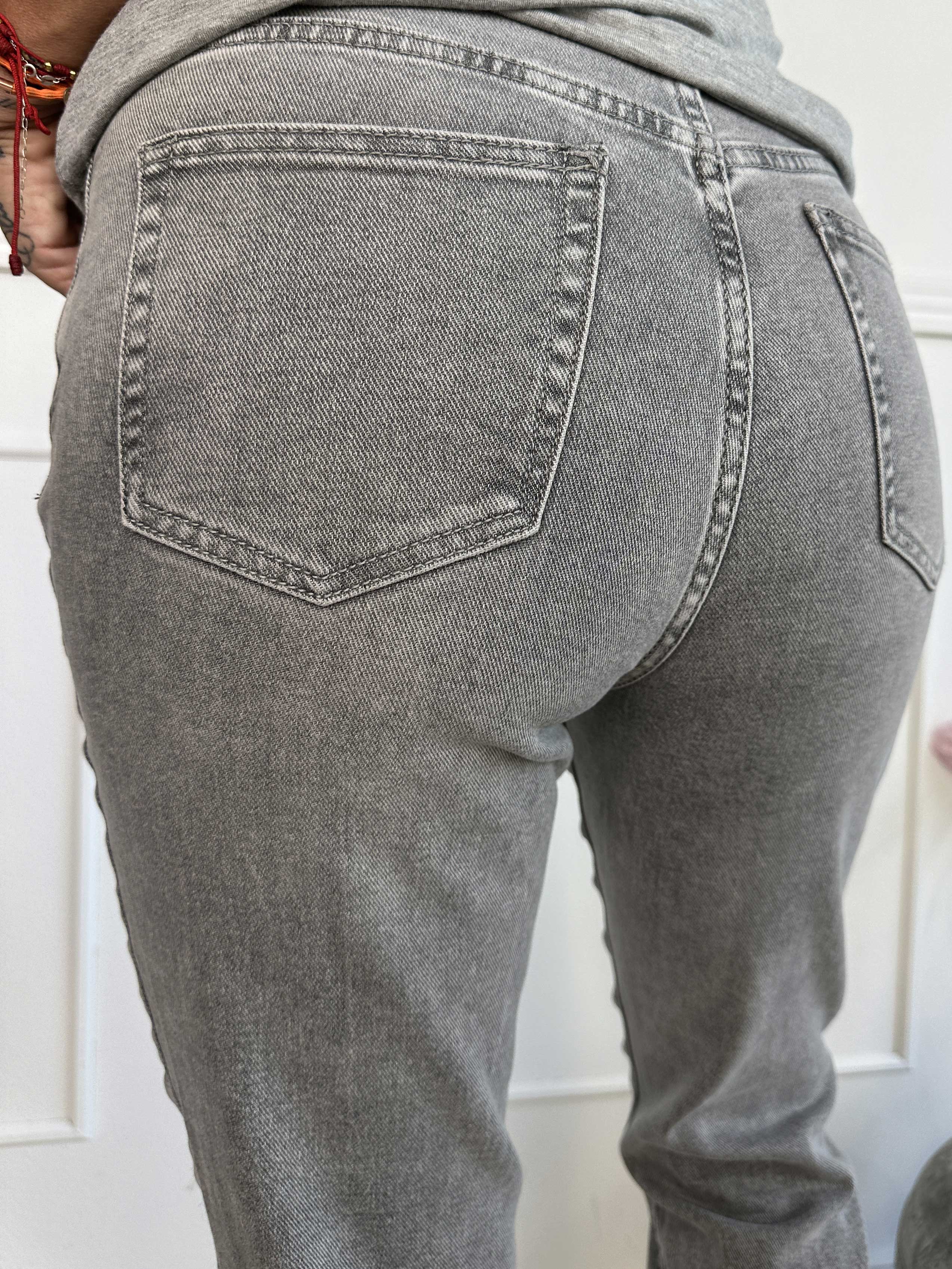 Lettie - Højtaljede moms jeans